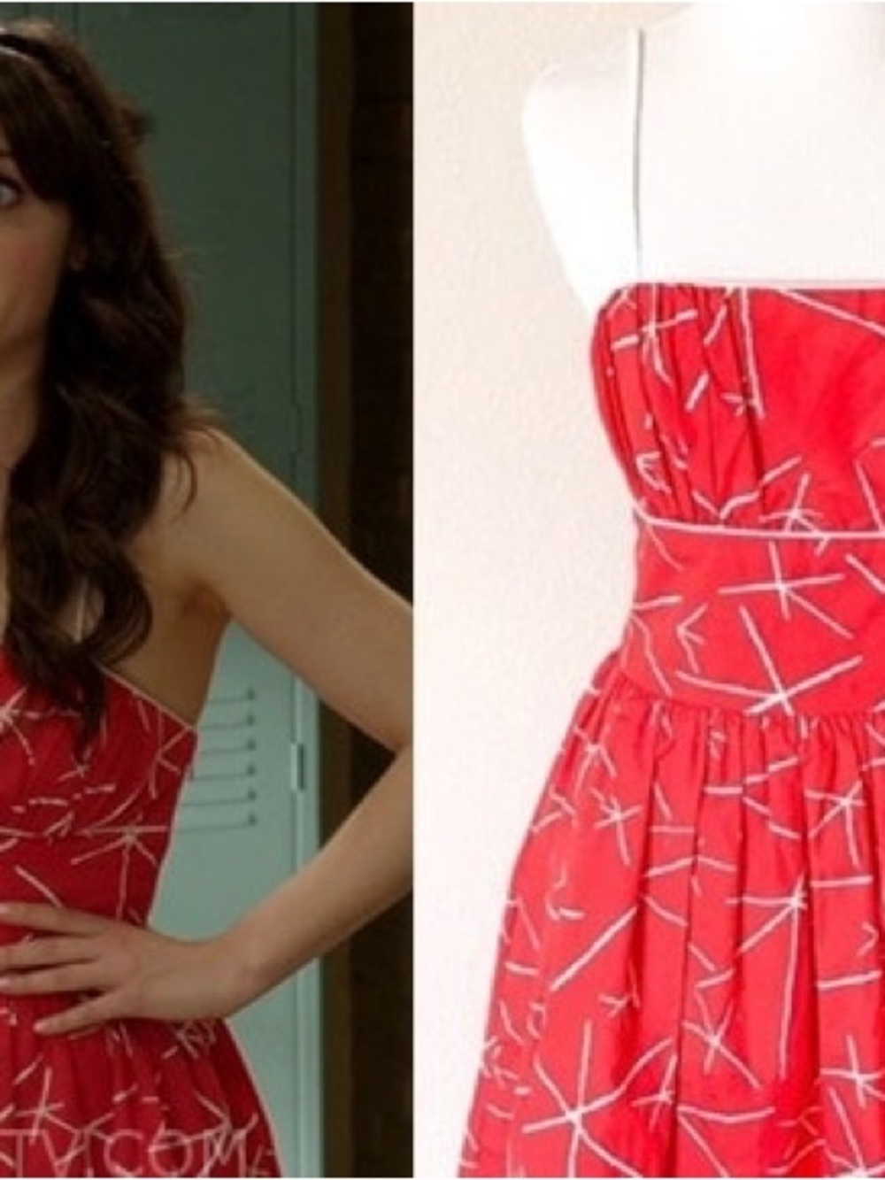 Red dress as seen on New Girl